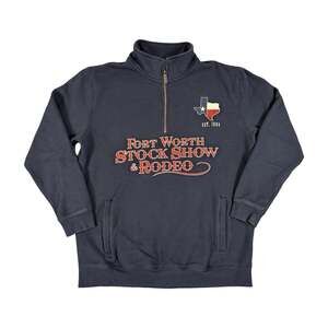 Fort Worth Stock Show And Rodeo Quarter Zip Sweater Size M
